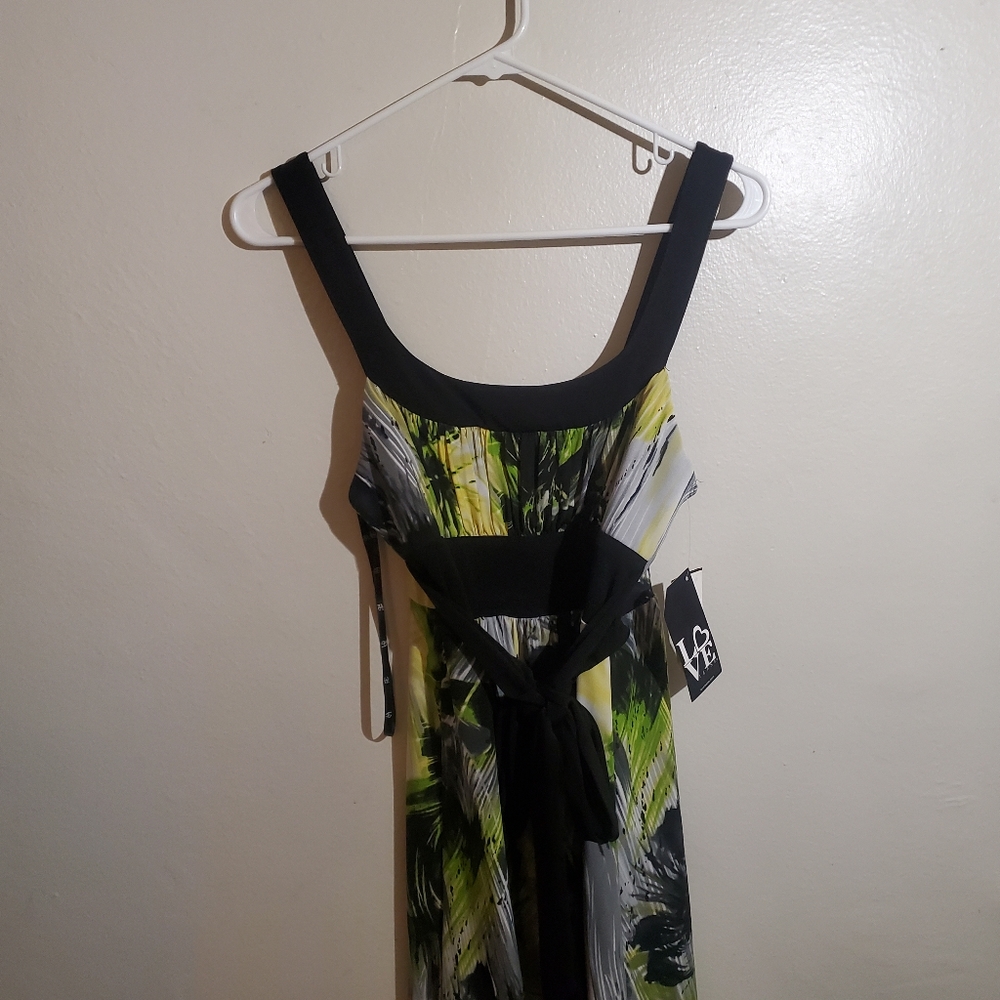 Love Tease Green Yellow Dress